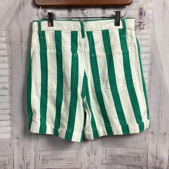 Vintage Copper Key Green Striped Shorts  11/12 - Picture 5 of 10